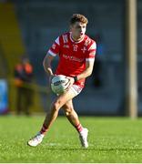 16 May 2025; Adam Gillespie of Louth during the Dalata Hotel Group GAA Football All-Ireland U20 Championship semi-final match between Mayo and Louth at Glennon Brothers Pearse Park in Longford. Photo by Stephen Marken/Sportsfile