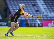 17 May 2025; Antrim goalkeeper Ryan Elliott during the Leinster GAA Hurling Senior Championship Round 4 match between Galway and Antrim at Pearse Stadium in Galway. Photo by Piaras Ó Mídheach/Sportsfile