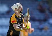 17 May 2025; Antrim goalkeeper Ryan Elliott during the Leinster GAA Hurling Senior Championship Round 4 match between Galway and Antrim at Pearse Stadium in Galway. Photo by Piaras Ó Mídheach/Sportsfile