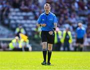 17 May 2025; Referee Thomas Gleeson during the Leinster GAA Hurling Senior Championship Round 4 match between Galway and Antrim at Pearse Stadium in Galway. Photo by Piaras Ó Mídheach/Sportsfile