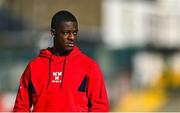 19 May 2025; Mipo Odubeko of Shelbourne before the SSE Airtricity Men's Premier Division match between Shelbourne and Drogheda United at Tolka Park in Dublin. Photo by Tyler Miller/Sportsfile
