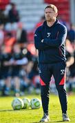 19 May 2025; Shelbourne manager Damien Duff before the SSE Airtricity Men's Premier Division match between Shelbourne and Drogheda United at Tolka Park in Dublin. Photo by Sam Barnes/Sportsfile