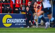 19 May 2025; Shelbourne manager Damien Duff during the SSE Airtricity Men's Premier Division match between Shelbourne and Drogheda United at Tolka Park in Dublin. Photo by Tyler Miller/Sportsfile