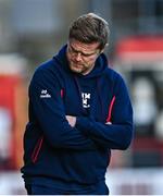 19 May 2025; Shelbourne manager Damien Duff during the SSE Airtricity Men's Premier Division match between Shelbourne and Drogheda United at Tolka Park in Dublin. Photo by Tyler Miller/Sportsfile