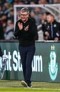 19 May 2025; St Patrick's Athletic manager Stephen Kenny during the SSE Airtricity Men's Premier Division match between Shamrock Rovers and St Patrick's Athletic at Tallaght Stadium in Dublin. Photo by Stephen McCarthy/Sportsfile