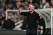 19 May 2025; St Patrick's Athletic manager Stephen Kenny during the SSE Airtricity Men's Premier Division match between Shamrock Rovers and St Patrick's Athletic at Tallaght Stadium in Dublin. Photo by Stephen McCarthy/Sportsfile