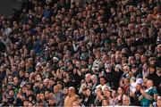 19 May 2025; Shamrock Rovers supporters applaud during the SSE Airtricity Men's Premier Division match between Shamrock Rovers and St Patrick's Athletic at Tallaght Stadium in Dublin. Photo by Stephen McCarthy/Sportsfile