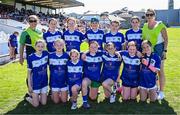 18 May 2025; Park Ratheniska players and mentors during the TG4 Leinster LGFA Intermediate Championship final match between Laois and Westmeath at TEG Cusack Park in Mullingar, Westmeath. Photo by Seb Daly/Sportsfile