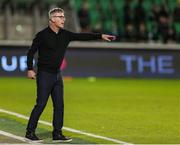 19 May 2025; St Patrick's Athletic manager Stephen Kenny during the SSE Airtricity Men's Premier Division match between Shamrock Rovers and St Patrick's Athletic at Tallaght Stadium in Dublin. Photo by Thomas Flinkow/Sportsfile