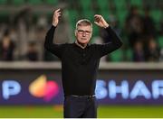 19 May 2025; St Patrick's Athletic manager Stephen Kenny reacts during the SSE Airtricity Men's Premier Division match between Shamrock Rovers and St Patrick's Athletic at Tallaght Stadium in Dublin. Photo by Thomas Flinkow/Sportsfile