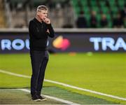 19 May 2025; St Patrick's Athletic manager Stephen Kenny during the SSE Airtricity Men's Premier Division match between Shamrock Rovers and St Patrick's Athletic at Tallaght Stadium in Dublin. Photo by Thomas Flinkow/Sportsfile