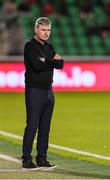 19 May 2025; St Patrick's Athletic manager Stephen Kenny during the SSE Airtricity Men's Premier Division match between Shamrock Rovers and St Patrick's Athletic at Tallaght Stadium in Dublin. Photo by Thomas Flinkow/Sportsfile