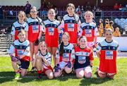 18 May 2025; Hunterstown Rovers players during the TG4 Leinster LGFA Junior Championship final match between Carlow and Louth at TEG Cusack Park in Mullingar, Westmeath. Photo by Seb Daly/Sportsfile