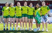 18 May 2025; Exhibition match officials during the TG4 Leinster LGFA Junior Championship final match between Carlow and Louth at TEG Cusack Park in Mullingar, Westmeath. Photo by Seb Daly/Sportsfile