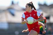 18 May 2025; Áine Breen of Louth during the TG4 Leinster LGFA Junior Championship final match between Carlow and Louth at TEG Cusack Park in Mullingar, Westmeath. Photo by Seb Daly/Sportsfile