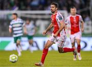 19 May 2025; Zach Elbouzedi of St Patrick's Athletic during the SSE Airtricity Men's Premier Division match between Shamrock Rovers and St Patrick's Athletic at Tallaght Stadium in Dublin. Photo by Stephen McCarthy/Sportsfile