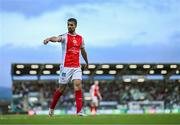 19 May 2025; Zach Elbouzedi of St Patrick's Athletic during the SSE Airtricity Men's Premier Division match between Shamrock Rovers and St Patrick's Athletic at Tallaght Stadium in Dublin. Photo by Stephen McCarthy/Sportsfile