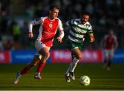 19 May 2025; Mason Melia of St Patrick's Athletic during the SSE Airtricity Men's Premier Division match between Shamrock Rovers and St Patrick's Athletic at Tallaght Stadium in Dublin. Photo by Stephen McCarthy/Sportsfile
