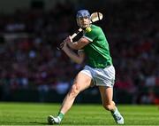 18 May 2025; Shane O'Brien of Limerick during the Munster GAA Hurling Senior Championship Round 4 match between Limerick and Cork at TUS Gaelic Grounds in Limerick. Photo by Sam Barnes/Sportsfile