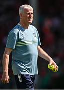 18 May 2025; Limerick manager John Kiely before the Munster GAA Hurling Senior Championship Round 4 match between Limerick and Cork at TUS Gaelic Grounds in Limerick. Photo by Sam Barnes/Sportsfile