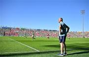 18 May 2025; Limerick manager John Kiely during the Munster GAA Hurling Senior Championship Round 4 match between Limerick and Cork at TUS Gaelic Grounds in Limerick. Photo by Sam Barnes/Sportsfile