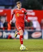 19 May 2025; Sean Gannon of Shelbourne during the SSE Airtricity Men's Premier Division match between Shelbourne and Drogheda United at Tolka Park in Dublin. Photo by Sam Barnes/Sportsfile