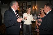 20 May 2025; Federation of Irish Sport CEO Mary O'Connor, centre, with guests during the Irish Sport Industry Awards 2025 at College Green Hotel in Dublin. Photo by David Fitzgerald/Sportsfile