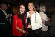 20 May 2025; Guests Kate Binchy, left, and Mallorie Ronan during the Irish Sport Industry Awards 2025 at College Green Hotel in Dublin. Photo by David Fitzgerald/Sportsfile