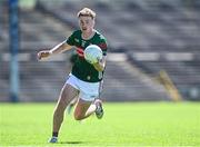 18 May 2025; Jack Carney of Mayo during the GAA Football All-Ireland Senior Championship Round 1 match between Mayo and Cavan at Hastings Insurance MacHale Park in Castlebar, Mayo. Photo by Piaras Ó Mídheach/Sportsfile