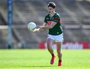 18 May 2025; Sam Callinan of Mayo during the GAA Football All-Ireland Senior Championship Round 1 match between Mayo and Cavan at Hastings Insurance MacHale Park in Castlebar, Mayo. Photo by Piaras Ó Mídheach/Sportsfile