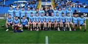 21 May 2025; The Dublin squad before the oneills.com Leinster GAA Hurling U20 Championship final match between Dublin and Kilkenny at Laois Hire O'Moore Park in Portlaoise, Laois. Photo by Piaras Ó Mídheach/Sportsfile