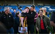 21 May 2025; Michael Brennan of Kilkenny celebrates after his side's victory in the oneills.com Leinster GAA Hurling U20 Championship final match between Dublin and Kilkenny at Laois Hire O'Moore Park in Portlaoise, Laois. Photo by Piaras Ó Mídheach/Sportsfile