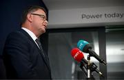 22 May 2025; Camogie Association president Brian Molloy during a media conference after a Camogie Association Special Congress at Croke Park in Dublin. Photo by Ramsey Cardy/Sportsfile