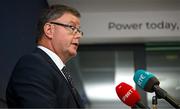 22 May 2025; Camogie Association president Brian Molloy during a media conference after a Camogie Association Special Congress at Croke Park in Dublin. Photo by Ramsey Cardy/Sportsfile