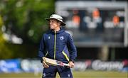 23 May 2025; Ireland head coach Heinrich Malan  before the second match of the One Day International Series between Ireland and the West Indies at Clontarf Cricket Club in Dublin. Photo by Sam Barnes/Sportsfile