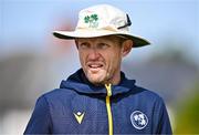 23 May 2025; Ireland head coach Heinrich Malan before the second match of the One Day International Series between Ireland and the West Indies at Clontarf Cricket Club in Dublin. Photo by Sam Barnes/Sportsfile