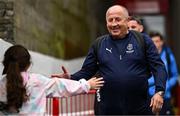 23 May 2025; Waterford head coach John Coleman arrives before the SSE Airtricity Men's Premier Division match between St Patrick's Athletic and Waterford at Richmond Park in Dublin. Photo by Seb Daly/Sportsfile