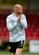 23 May 2025; Mark Connolly of Derry City during the SSE Airtricity Men's Premier Division match between Derry City and Shamrock Rovers at The Ryan McBride Brandywell Stadium in Derry. Photo by Stephen McCarthy/Sportsfile