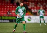 23 May 2025; Adam Matthews of Shamrock Rovers before the SSE Airtricity Men's Premier Division match between Derry City and Shamrock Rovers at The Ryan McBride Brandywell Stadium in Derry. Photo by Stephen McCarthy/Sportsfile