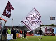23 May 2025; Galway United supporters before the SSE Airtricity Men's Premier Division match between Galway United and Cork City at Eamonn Deacy Park in Galway. Photo by Thomas Flinkow/Sportsfile