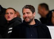 23 May 2025; Coleraine manager Ruaidhrí Higgins during the SSE Airtricity Men's Premier Division match between Derry City and Shamrock Rovers at The Ryan McBride Brandywell Stadium in Derry. Photo by Stephen McCarthy/Sportsfile