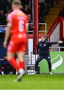23 May 2025; Shelbourne manager Damien Duff during the SSE Airtricity Men's Premier Division match between Shelbourne and Sligo Rovers at Tolka Park in Dublin. Photo by Piaras Ó Mídheach/Sportsfile