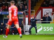 23 May 2025; Shelbourne manager Damien Duff during the SSE Airtricity Men's Premier Division match between Shelbourne and Sligo Rovers at Tolka Park in Dublin. Photo by Piaras Ó Mídheach/Sportsfile