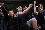 23 May 2025; Waterford supporters during the SSE Airtricity Men's Premier Division match between St Patrick's Athletic and Waterford at Richmond Park in Dublin. Photo by Seb Daly/Sportsfile