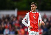 23 May 2025; Mason Melia of St Patrick's Athletic during the SSE Airtricity Men's Premier Division match between St Patrick's Athletic and Waterford at Richmond Park in Dublin. Photo by Seb Daly/Sportsfile