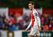 23 May 2025; Mason Melia of St Patrick's Athletic during the SSE Airtricity Men's Premier Division match between St Patrick's Athletic and Waterford at Richmond Park in Dublin. Photo by Seb Daly/Sportsfile