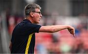 23 May 2025; St Patrick's Athletic manager Stephen Kenny during the SSE Airtricity Men's Premier Division match between St Patrick's Athletic and Waterford at Richmond Park in Dublin. Photo by Seb Daly/Sportsfile