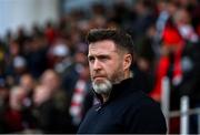 23 May 2025; Shamrock Rovers manager Stephen Bradley before the SSE Airtricity Men's Premier Division match between Derry City and Shamrock Rovers at The Ryan McBride Brandywell Stadium in Derry. Photo by Stephen McCarthy/Sportsfile