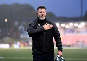 23 May 2025; Shamrock Rovers manager Stephen Bradley celebrates after the SSE Airtricity Men's Premier Division match between Derry City and Shamrock Rovers at The Ryan McBride Brandywell Stadium in Derry. Photo by Stephen McCarthy/Sportsfile