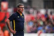 23 May 2025; St Patrick's Athletic manager Stephen Kenny during the SSE Airtricity Men's Premier Division match between St Patrick's Athletic and Waterford at Richmond Park in Dublin. Photo by Seb Daly/Sportsfile